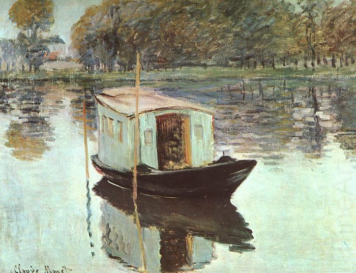 Claude Monet The Studio Boat china oil painting image